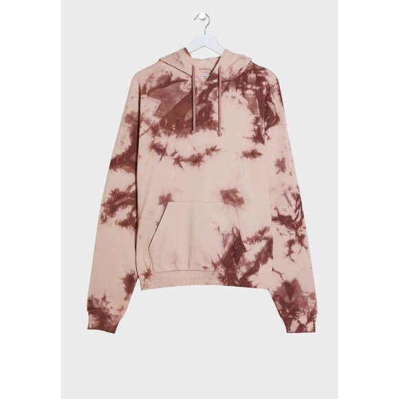 TOPSHOP Tie Dye Hoodie Pink - Small - Picture 3 of 3